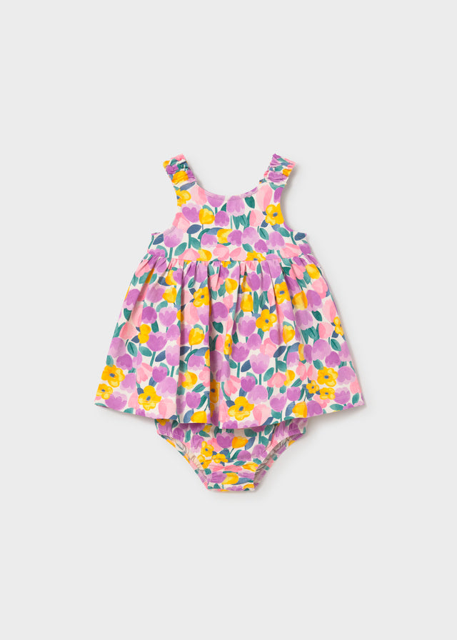 Vestido estampado con calzón lilac
