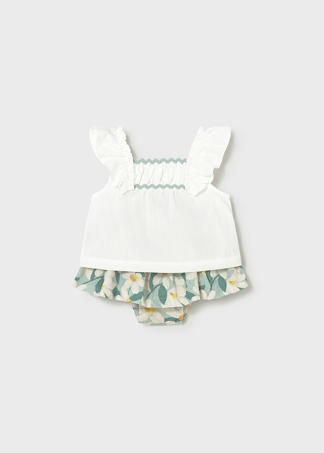 Conjunto falda estampada lago