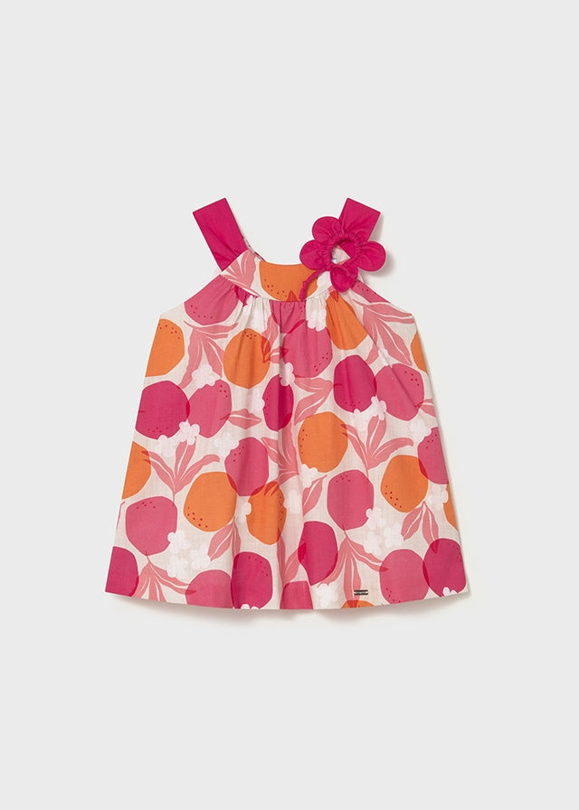 Vestido estampado flor clavel