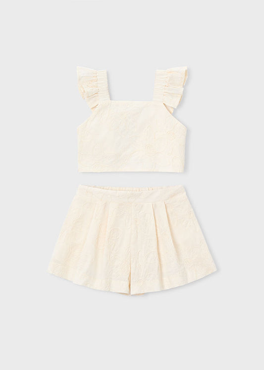 Conjunto falda short natural