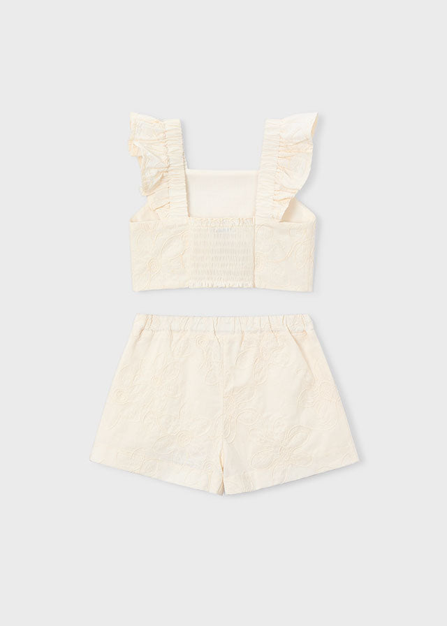 Conjunto falda short natural