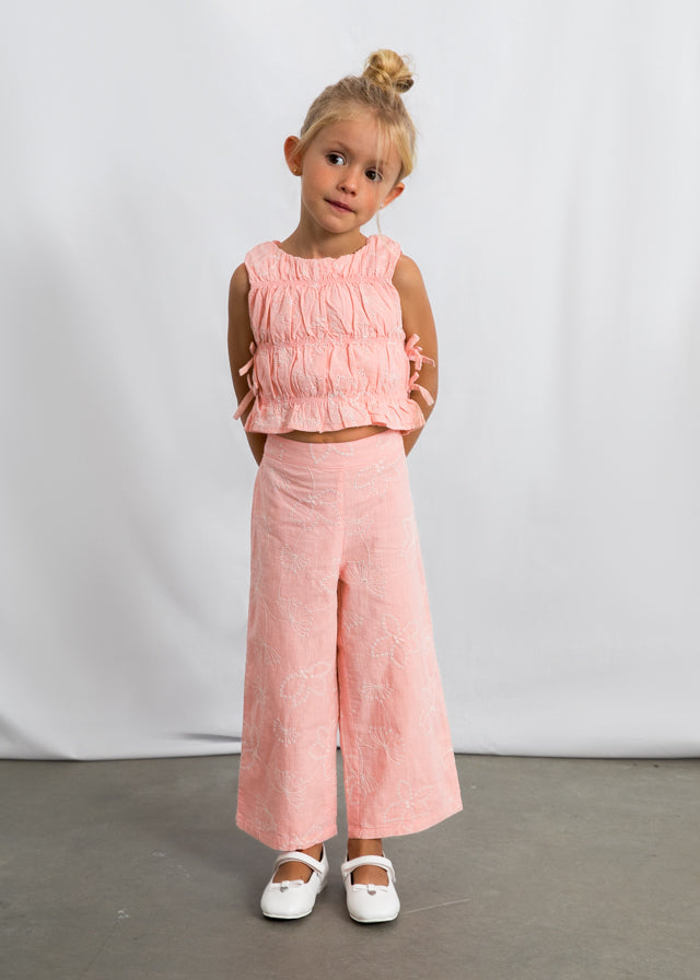 Conjunto pantalón bordado blossom
