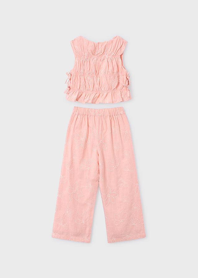 Conjunto pantalón bordado blossom
