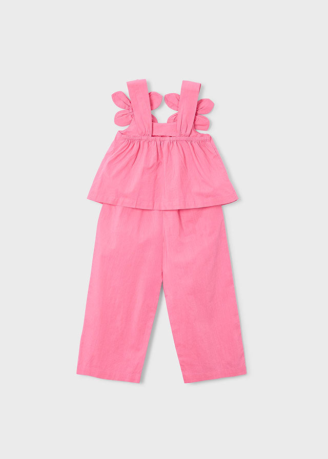 Conjunto pantalón aplique geranio