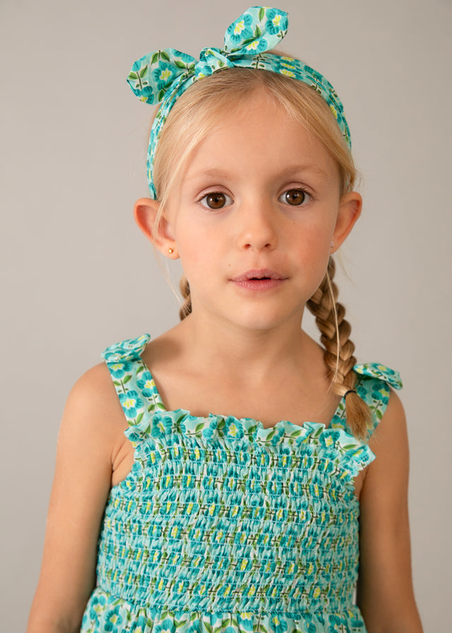 Vestido estampado con banda oceáno