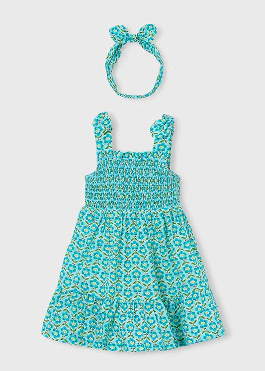 Vestido estampado con banda oceáno