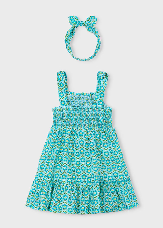 Vestido estampado con banda oceáno
