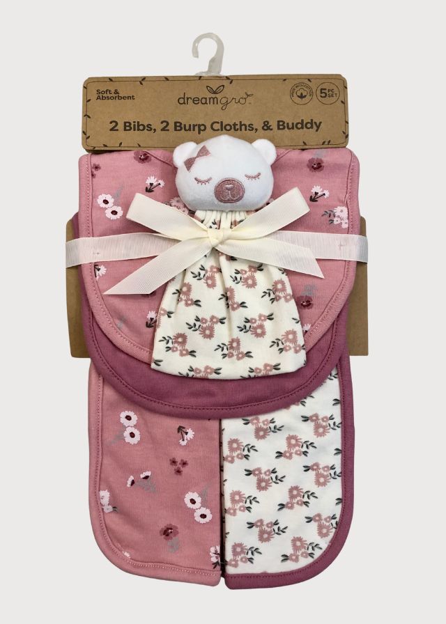 Baberos y repetidores flores osita