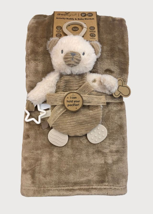 Cobija con oso