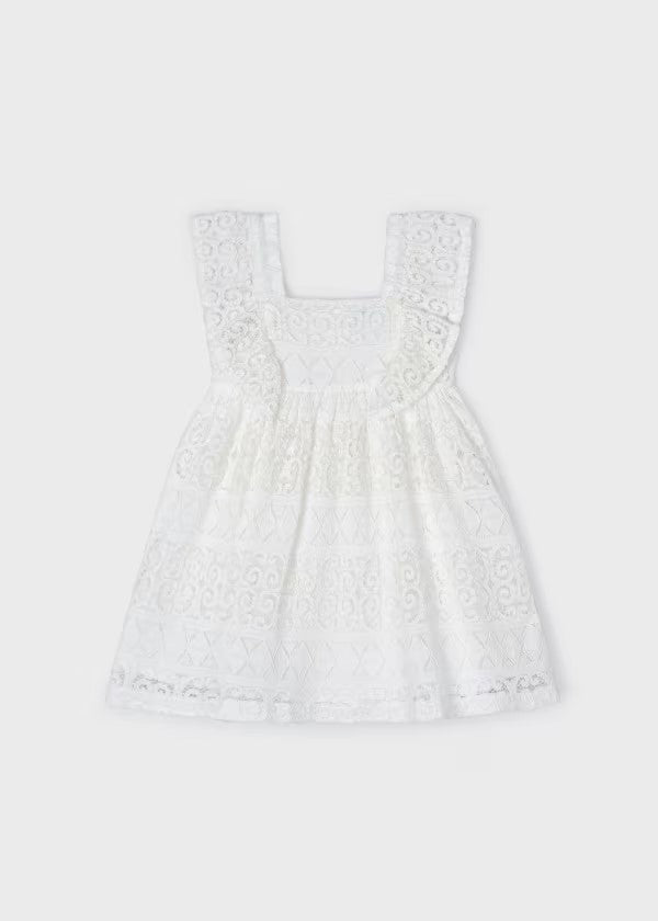 Vestido encaje sin manga