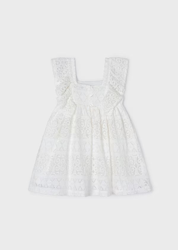 Vestido encaje sin manga