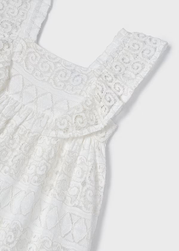 Vestido encaje sin manga