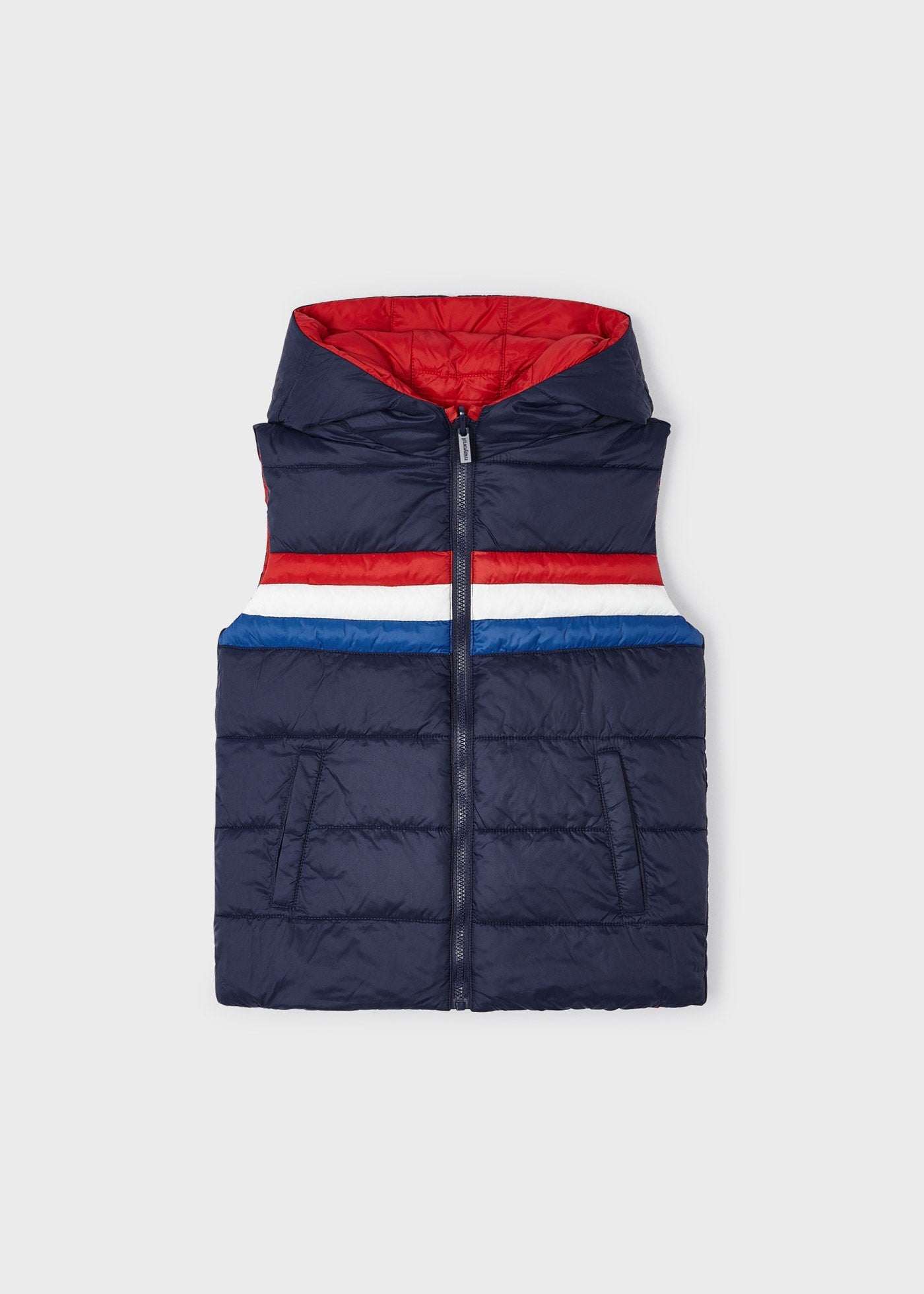 Chaleco rojo doble vista