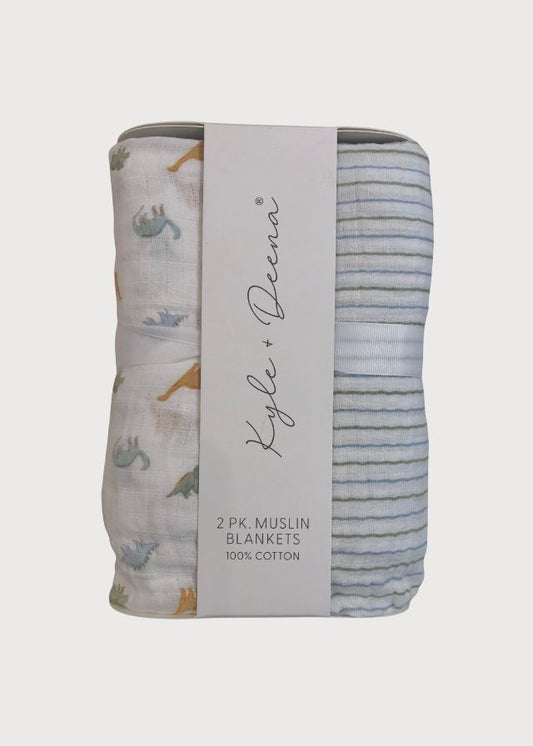 Sábanas de muselina dinosaurio