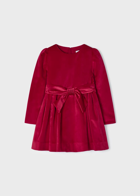 Vestido terciopelo rojo