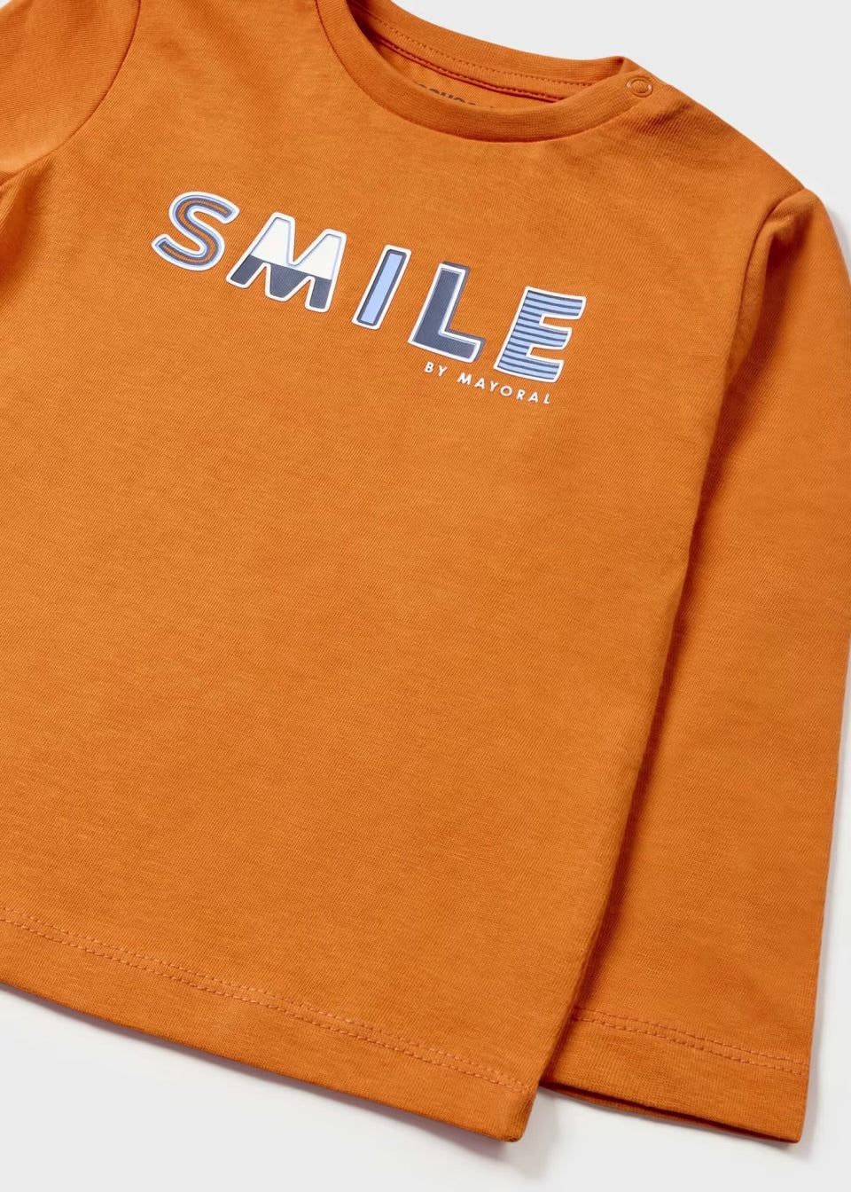 Playera naranja Smile