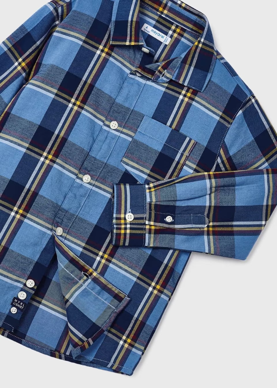 Camisa cuadros azul