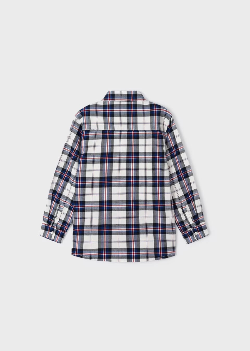 Camisa cuadros blanca