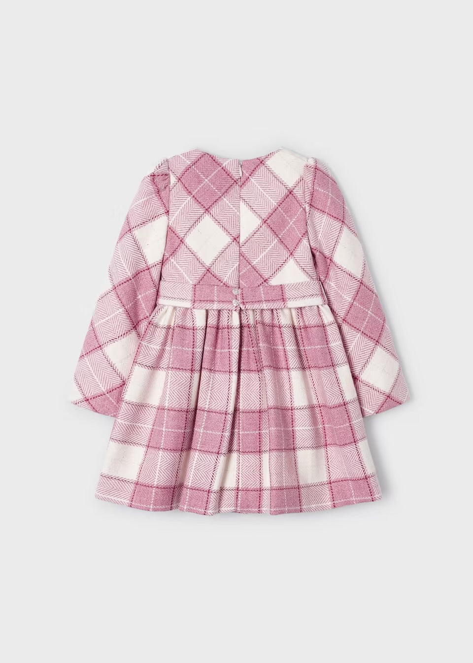 Vestido rosa cuadros