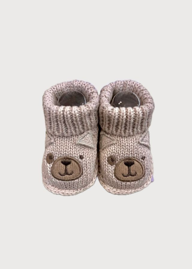 Zapatitos tejidos de crochet perrito
