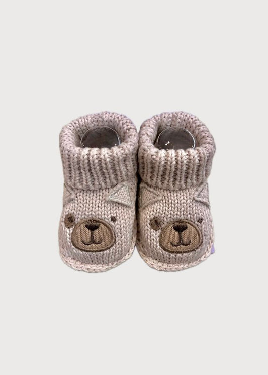 Zapatitos tejidos de crochet perrito