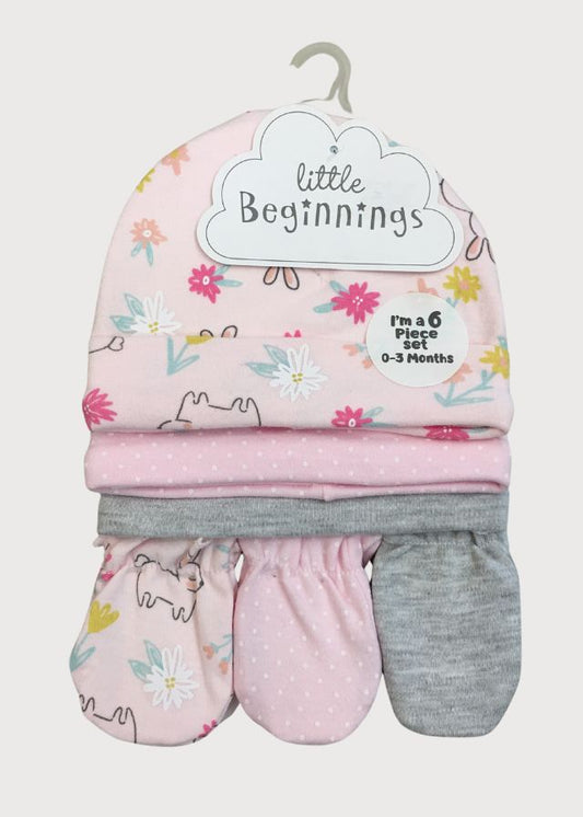 Gorros con manoplas conejita