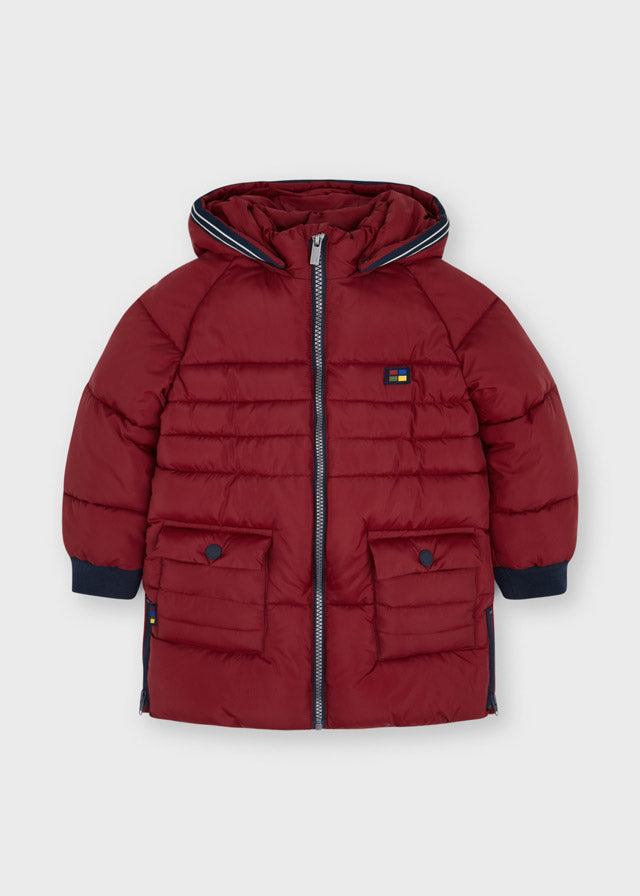 Chamarra rojo oscuro