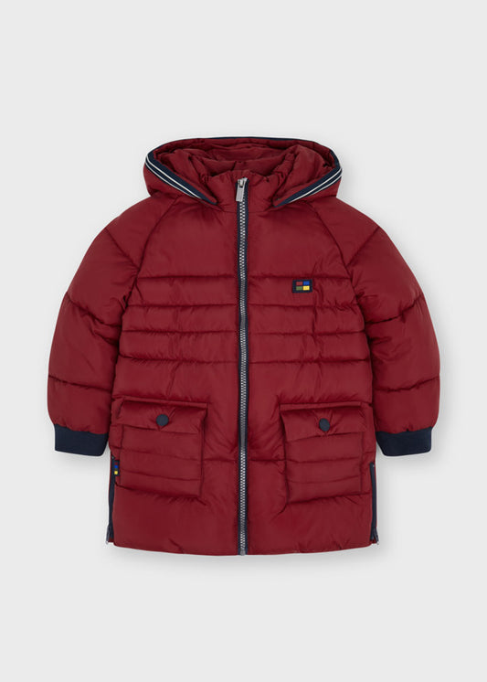 Chamarra rojo oscuro