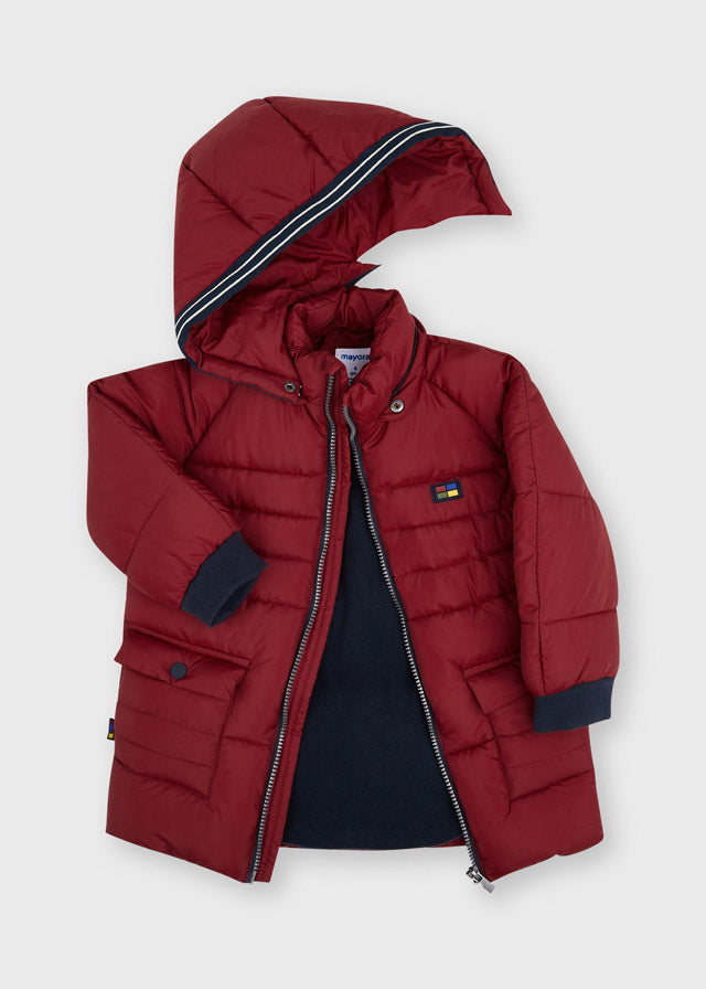 Chamarra rojo oscuro